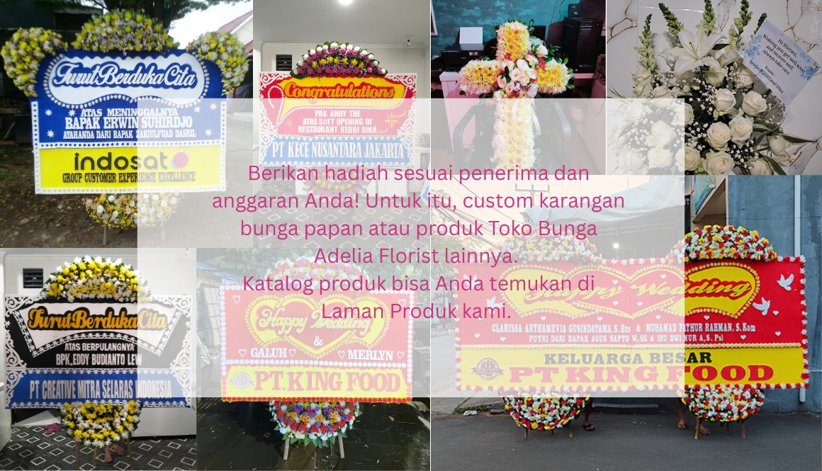Custom Karangan Bunga Papan Bandung