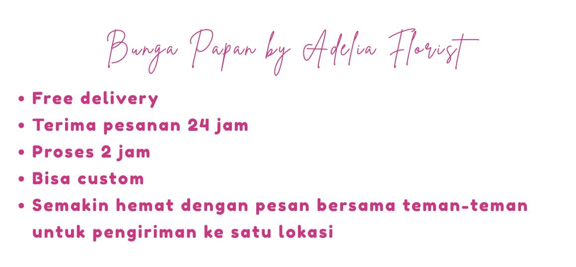 Pesan Bunga Papan Free Delivery Bandung